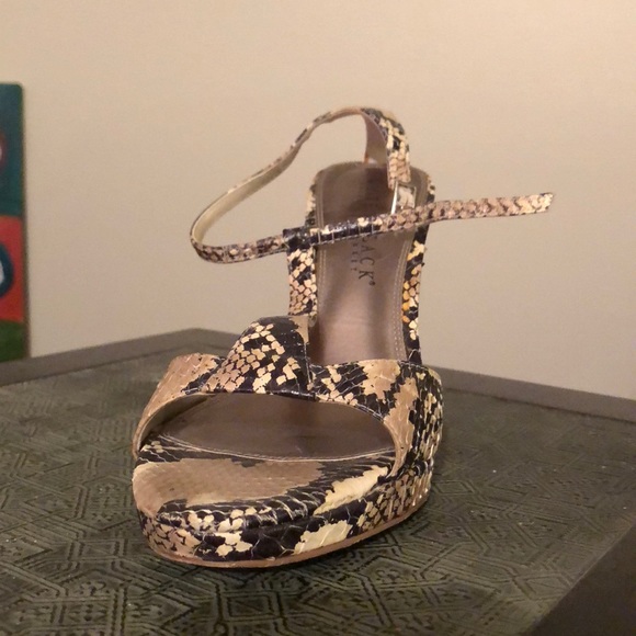 White House/ Black Market snakeskin sandals - Picture 3 of 3